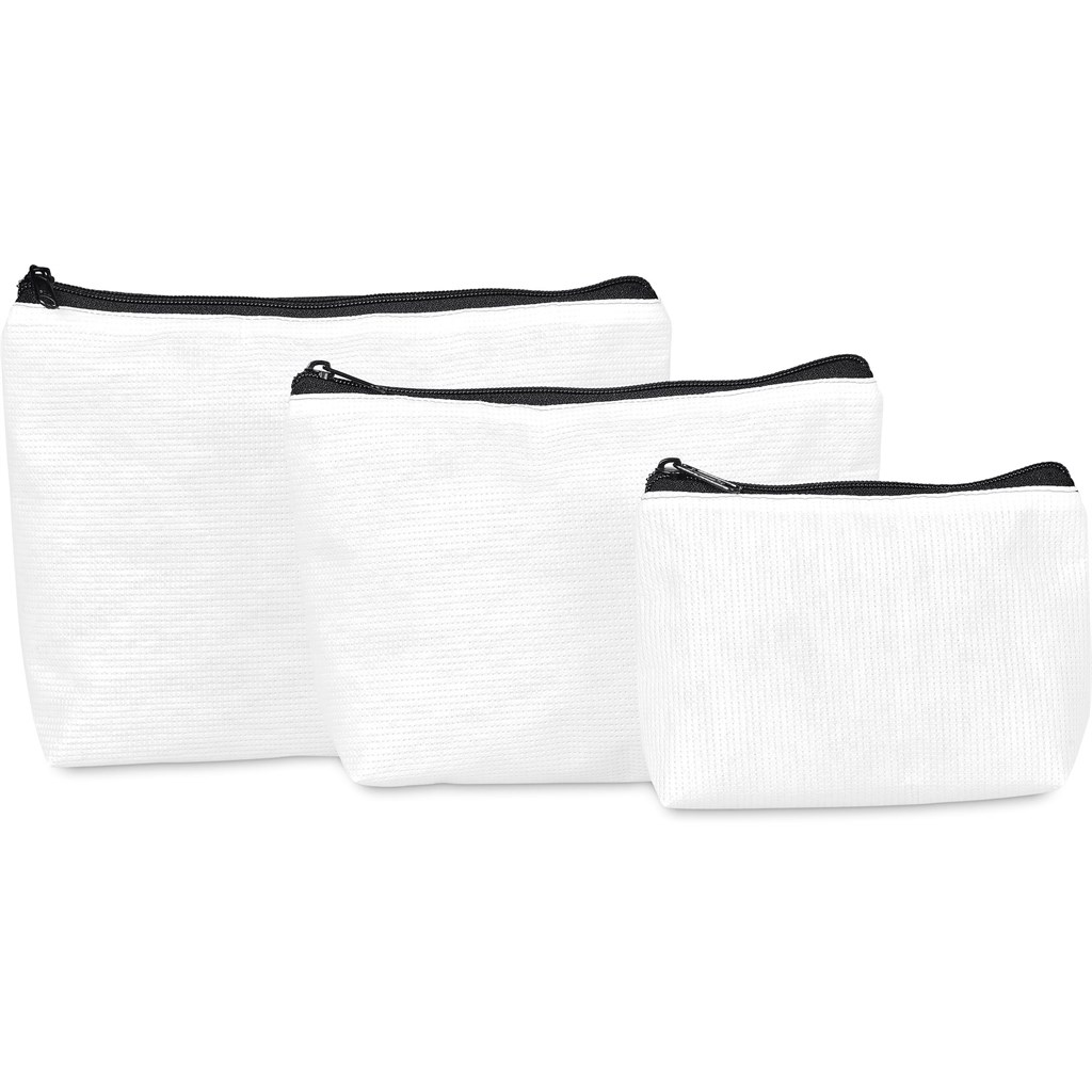 Hoppla Leanne Recycled PET Stitch-Bond Mini Toiletry Bag - Image 2