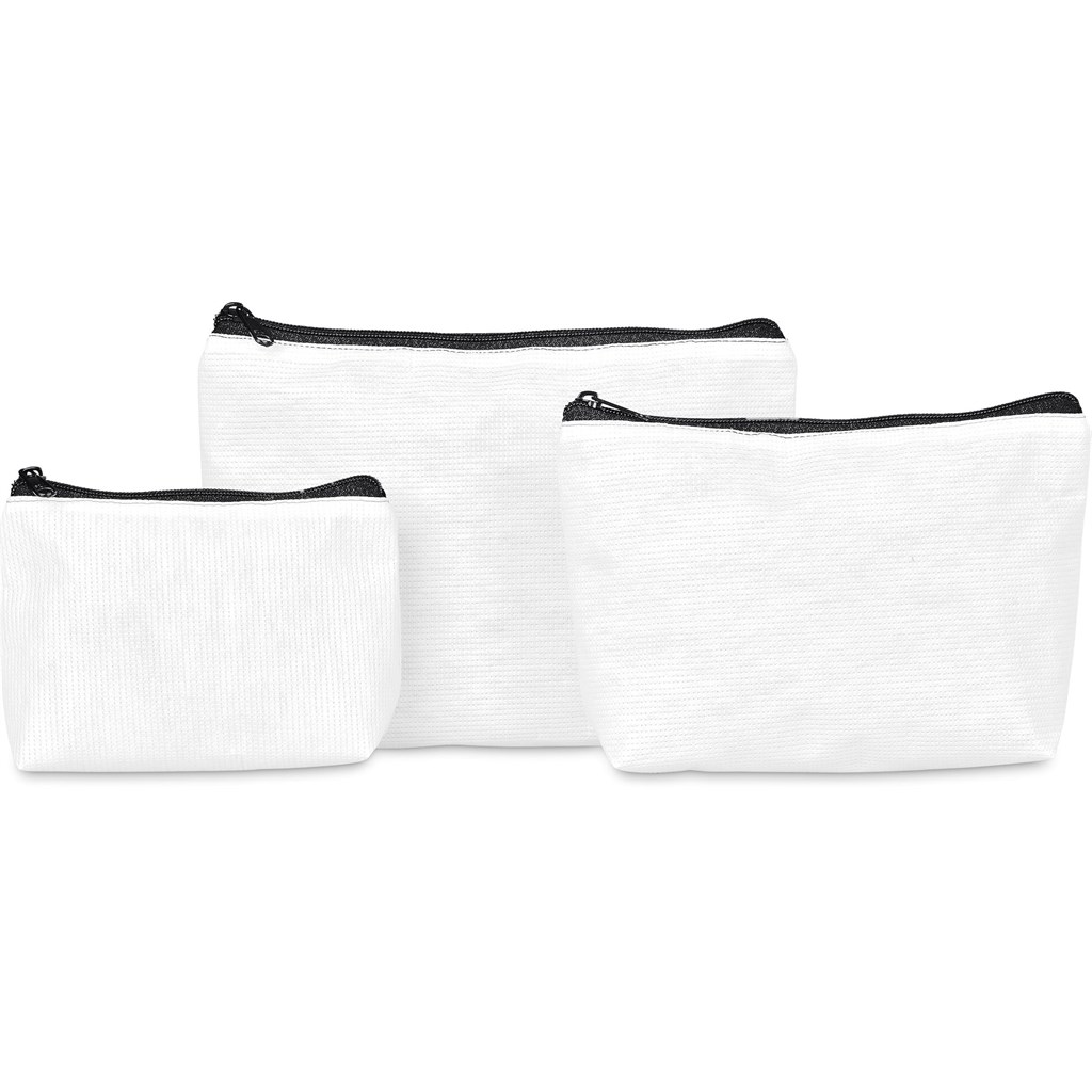 Hoppla Leanne Recycled PET Stitch-Bond Mini Toiletry Bag - Image 11