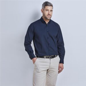 Alternative view of Mens Long Sleeve Brushed Cotton Twill Moderna Shirt