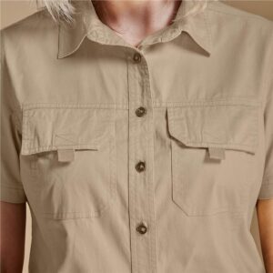 Alternative view of Ladies Short Sleeve Mawenzi Twill Shirt