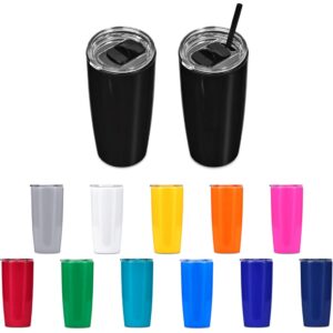 Alternative view of Altitude Daytona Plastic 2-in-1 Double-Wall Tumbler & Straw - 600ml