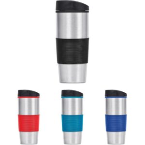 Alternative view of Ridge Stainless Steel & Plastic Double-Wall Tumbler - 450ml