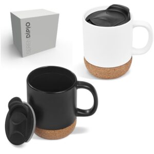 Alternative view of Serendipio Sienna Cork & Ceramic Coffee Mug - 340ml