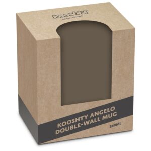 Alternative view of Kooshty Angelo Stainless Steel & Plastic Double-Wall Mug – 360ml
