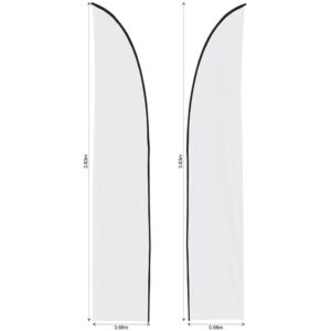 Alternative view of Legend 3m Sublimated Arcfin Double-Sided Flying Banner Skin (Excludes Hardware)