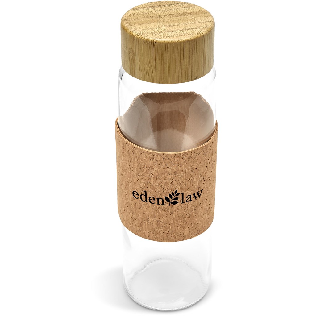 Kooshty Clear Bamboost Glass Water Bottle - 700ml - Image 5