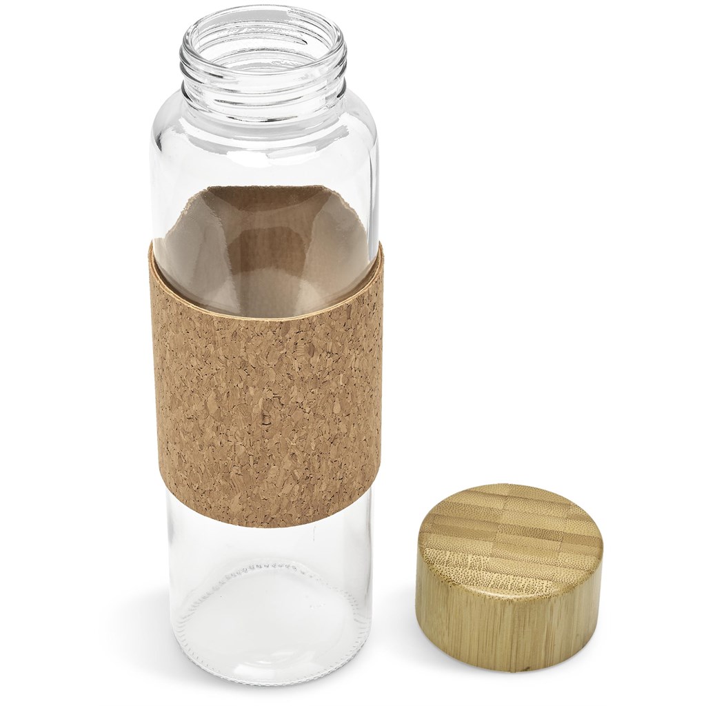 Kooshty Clear Bamboost Glass Water Bottle - 700ml - Image 8