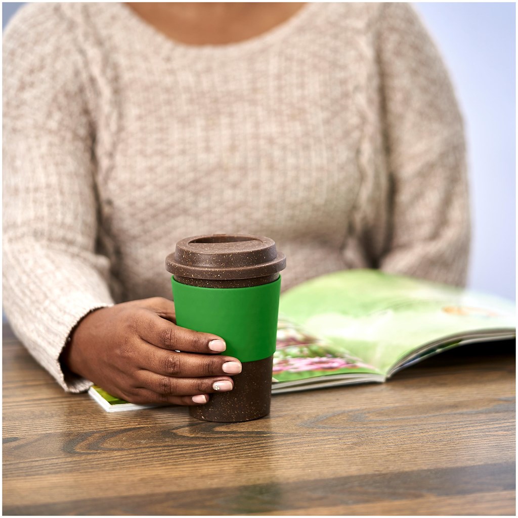 Kooshty Brown Bean Plastic Double-Wall Tumbler – 400ml - Image 6