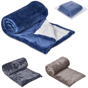 Alternative view of Serendipio Glacial Sherpa Fleece Blanket