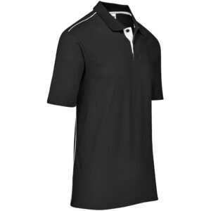Alternative view of Mens Galway Golf Shirt - Black