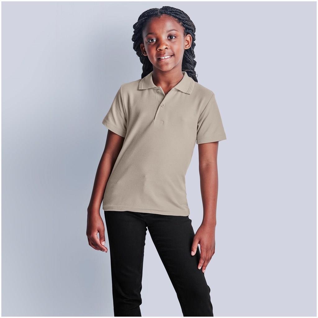 Kids Basic Pique Golf Shirt - Image 6