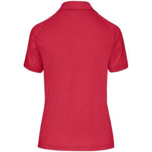 Alternative view of Ladies Santorini Golf Shirt - Red