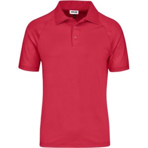 Mens Santorini Golf Shirt - Red