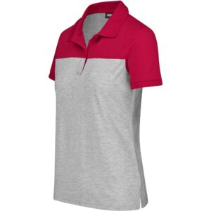 Alternative view of Ladies Urban Golf Shirt - Red