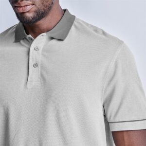 Alternative view of Mens Verge Golf Shirt - Light Grey