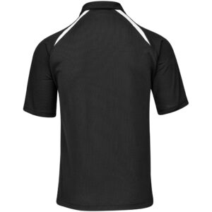 Alternative view of Mens Splice Golf Shirt - Black White