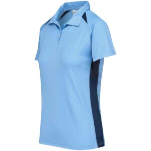 Alternative view of Ladies Splice Golf Shirt - Light Blue