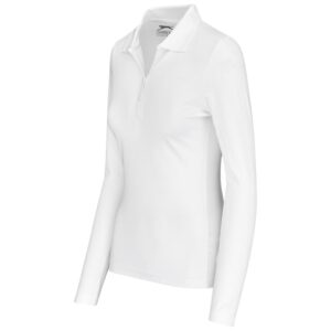Alternative view of Ladies Long Sleeve Zenith Golf Shirt - White