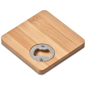Alternative view of Altitude Drifter Bamboo Bottle Opener Coaster