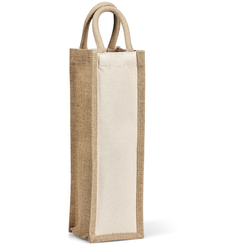 Okiyo Inshu Jute & Cotton Wine Tote - Image 6