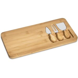 Alternative view of Okiyo Chizu Bamboo Cheese Board Set