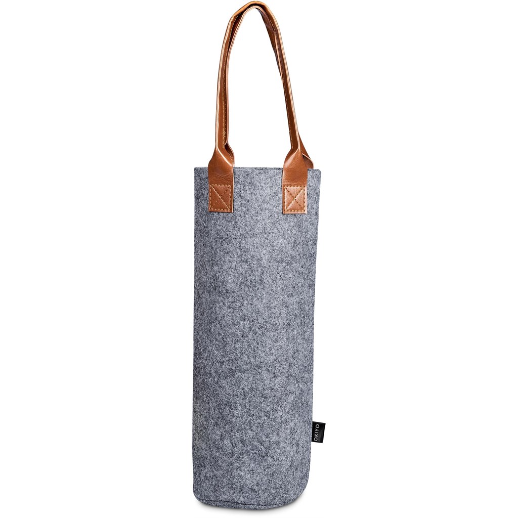 Okiyo Tahada RPET Felt Wine Tote - Image 6