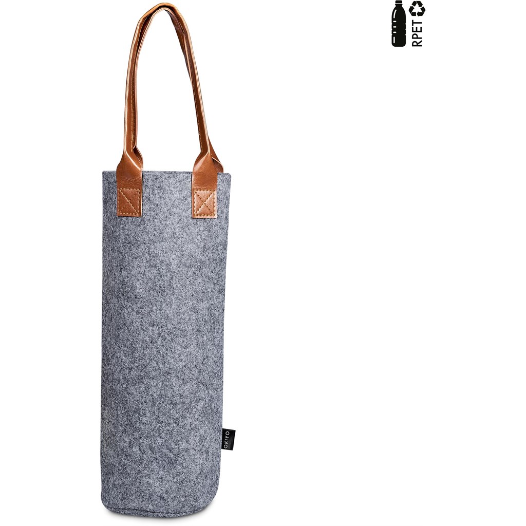 Okiyo Tahada RPET Felt Wine Tote - Image 5