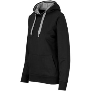 Alternative view of Ladies Solo Hooded Sweater - Grey