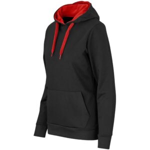 Alternative view of Ladies Solo Hooded Sweater - Red