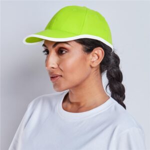 Alternative view of New Jersey Cap - 6 Panel - Lime
