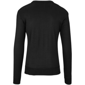 Alternative view of Mens Long Sleeve Peru V-Neck Jersey - Black