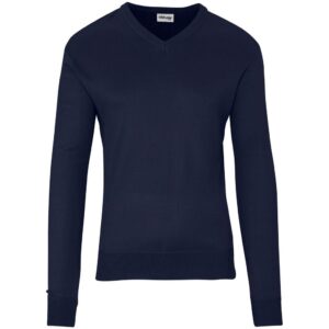 Mens Long Sleeve Peru V-Neck Jersey - Navy