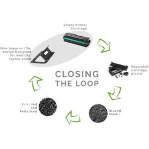 Alternative view of Okiyo Eezigo Recycled Plastic Portable Laptop Stand