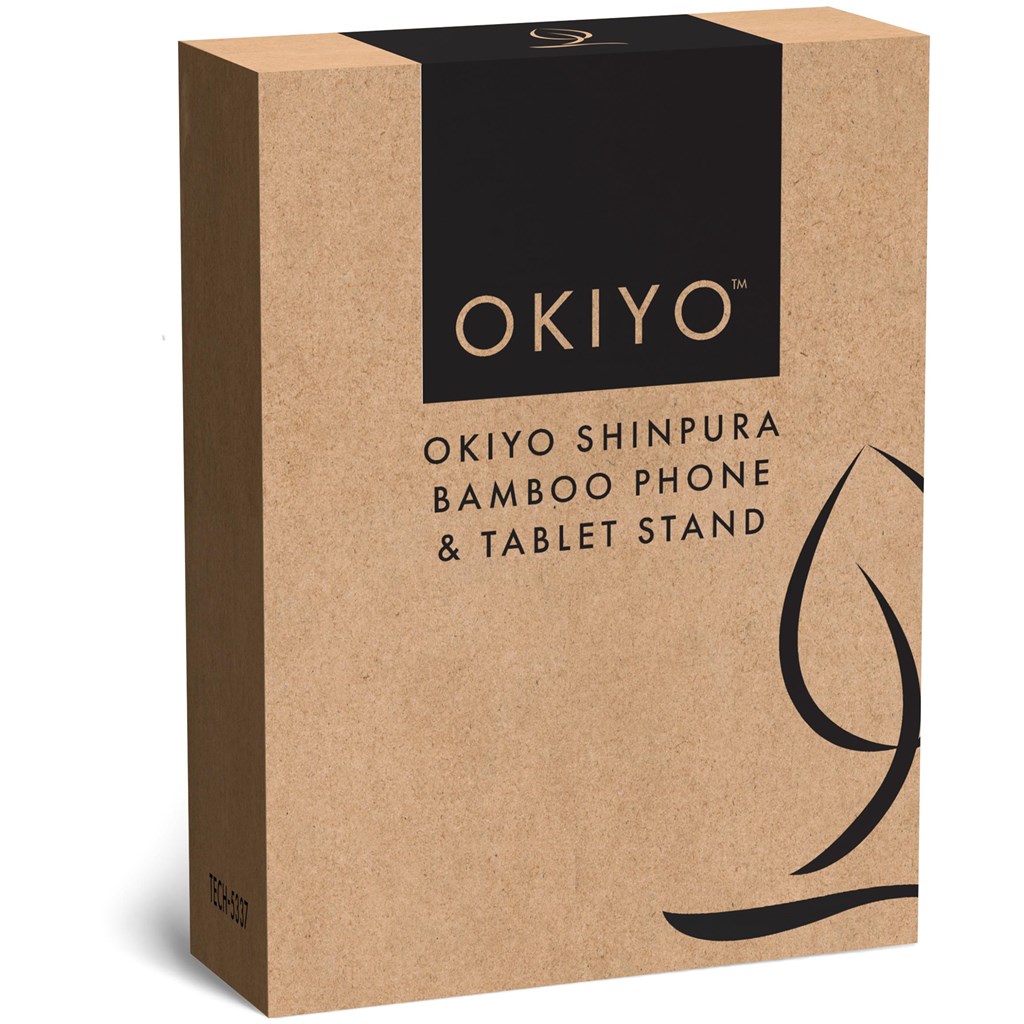 Okiyo Shinpura Bamboo Phone & Tablet Stand - Image 5