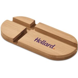 Alternative view of Okiyo Kurosu Bamboo Phone Stand