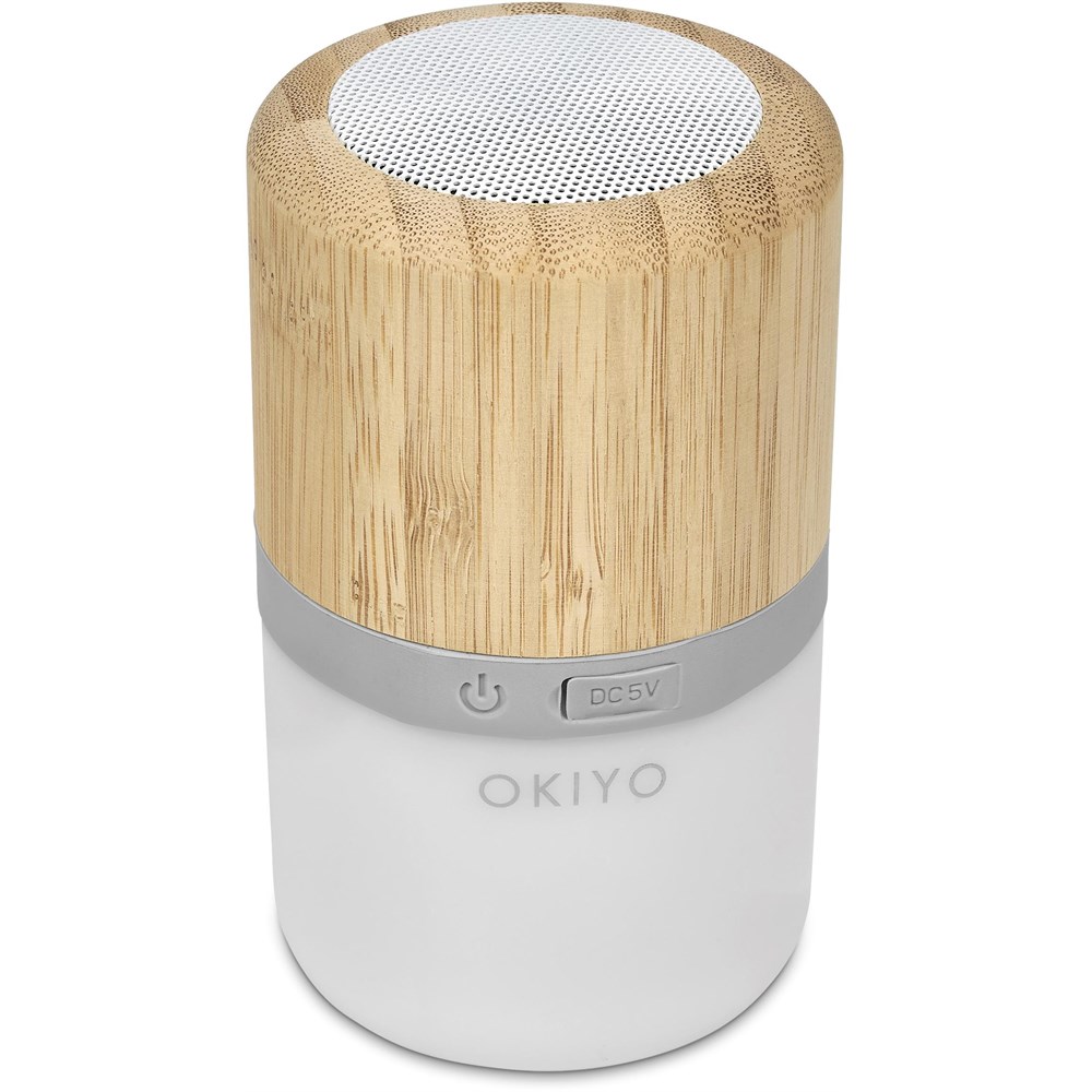 Okiyo Heiwa Bamboo Bluetooth Speaker & Night Light - Image 3