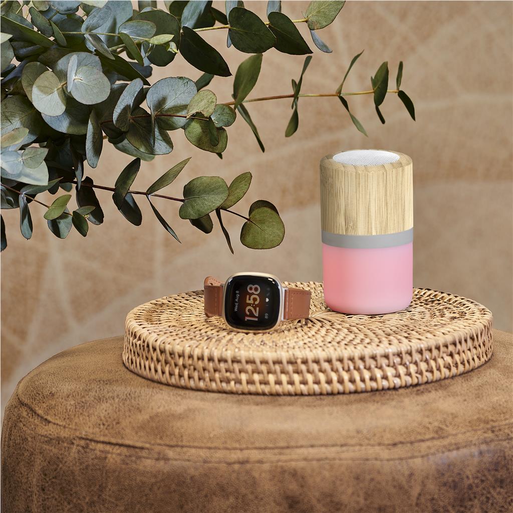 Okiyo Heiwa Bamboo Bluetooth Speaker & Night Light - Image 9