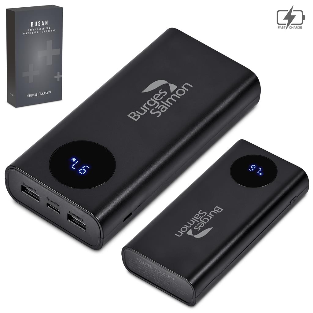 Swiss Cougar Busan Fast Charge 20W Power Bank - 20,000mAh - Image 3