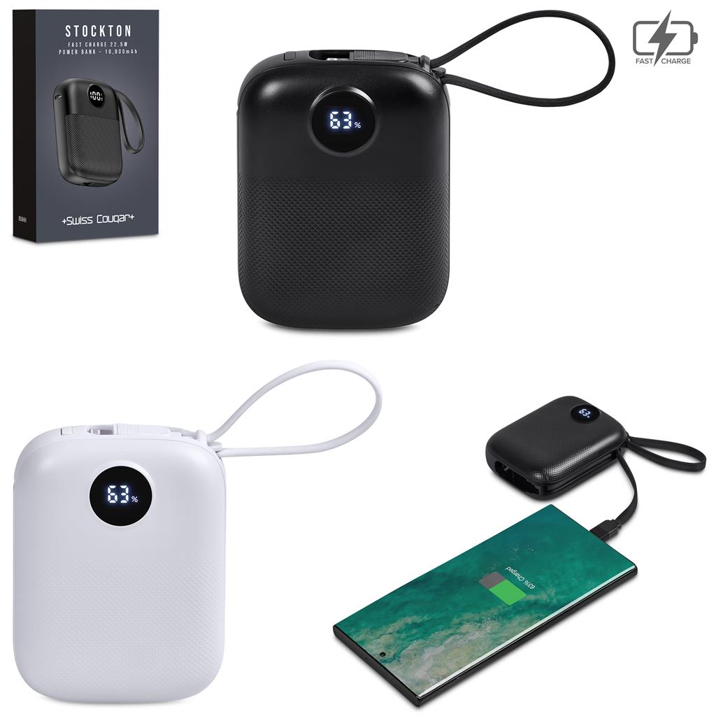 Swiss Cougar Stockton Fast Charge 22.5W Power Bank - 10000mAh - Image 4