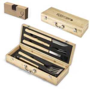 Alternative view of Okiyo Yakiniku Bamboo 5-Piece Braai Set