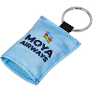Alternative view of Hoppla Aquila Polyester Keyring Pouch with Cleaning Cloth