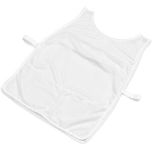 Alternative view of Hoppla Jackal Caddy Bib with PVC Name Sleeve-White
