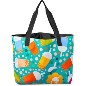 Alternative view of Pre-Printed Sample Hoppla Sunset Beach Bag