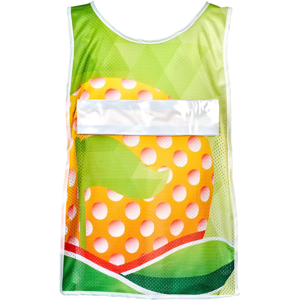 Pre-Printed Sample Hoppla Jackal Polyester Caddy Bib with PVC Name Sleeve - Image 3