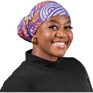 Alternative view of Pre-Printed Sample Hoppla Crown Polyester Head Wrap