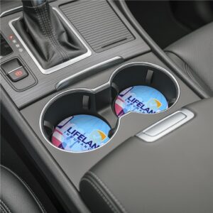 Alternative view of Pre-Printed Sample Hoppla Cuppa Neoprene Car Cup Coaster