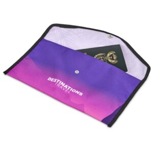 Alternative view of Pre-Printed Sample Hoppla Flitz Polyester Travel Wallet