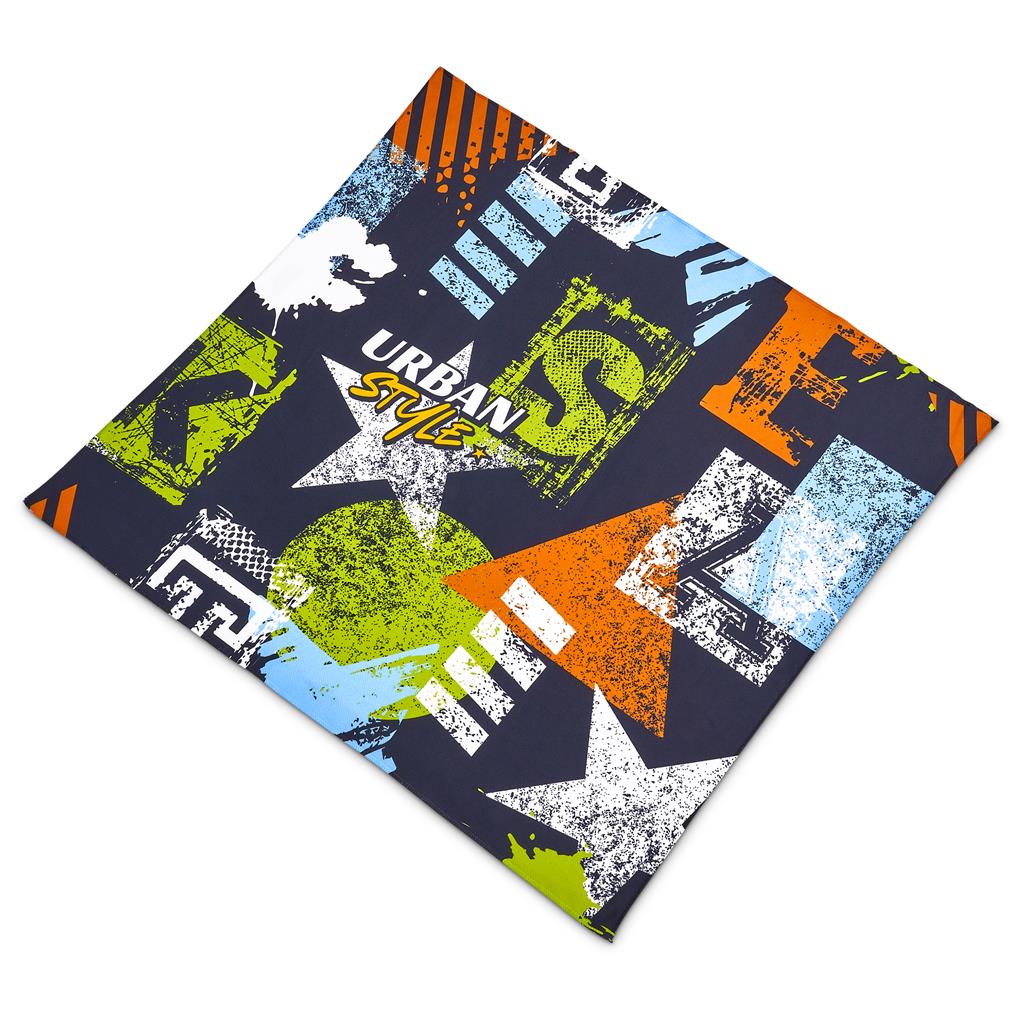 Pre-Printed Sample Hoppla Nurva Polyester Bandana - Image 2
