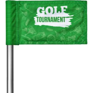 Alternative view of Pre-Printed Sample Hoppla Putting Green Flag