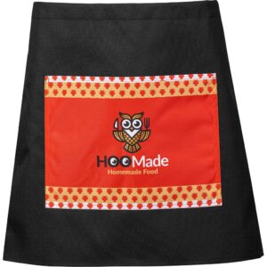 Alternative view of Pre-Printed Sample Hoppla Waiters Half Apron